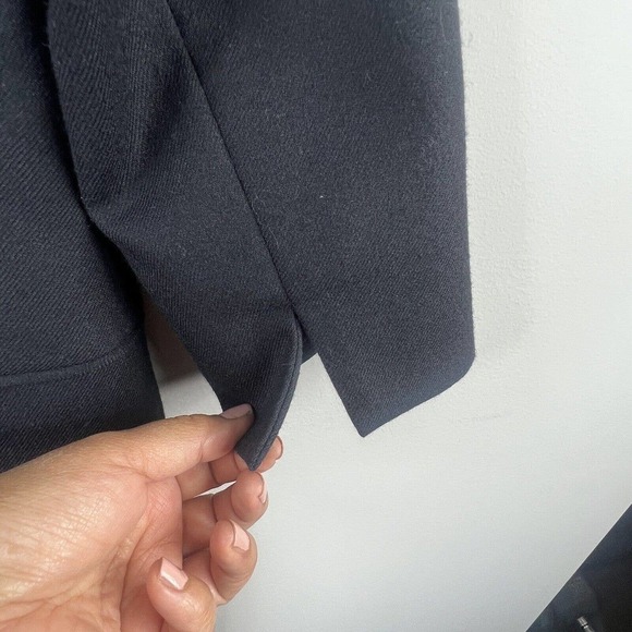 Pendleton Black Sheath Dress Size 4 3/4 sleeves Virgin Wool Midi - Picture 10 of 12